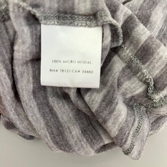 Eileen Fisher Gray & White Striped Long‎ Sleeve Top Micro Modal Size XL - Picture 5 of 5